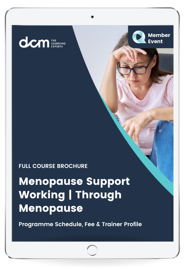 Get the Menopause Support | Working Through Menopause Full Course Brochure & 2024 Timetable Instantly